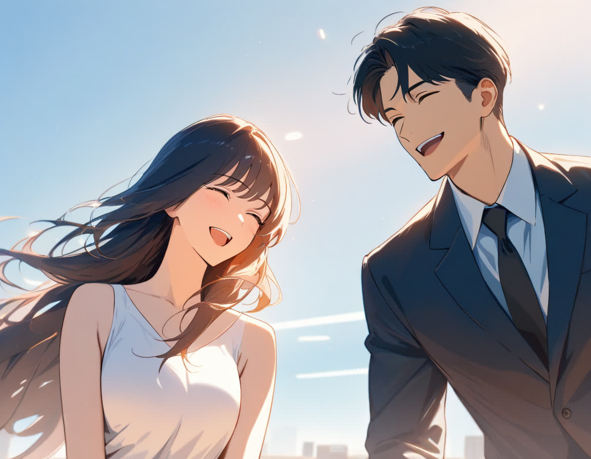 협동조합 사무실에서 20대 청년들이 함께 일하며 화기애애하게 협업하는 따뜻한 장면