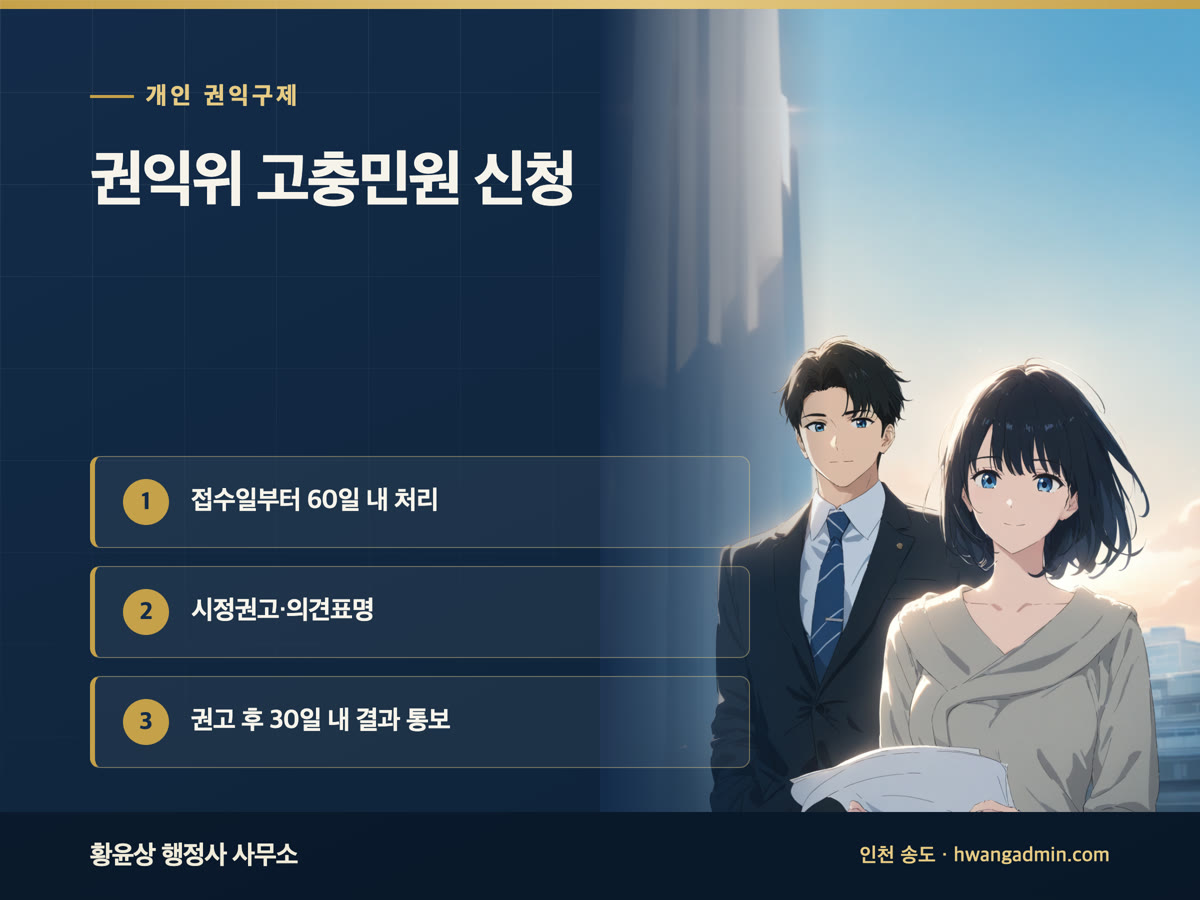 국민권익위원회 고충민원 신청서 작성 안내 이미지