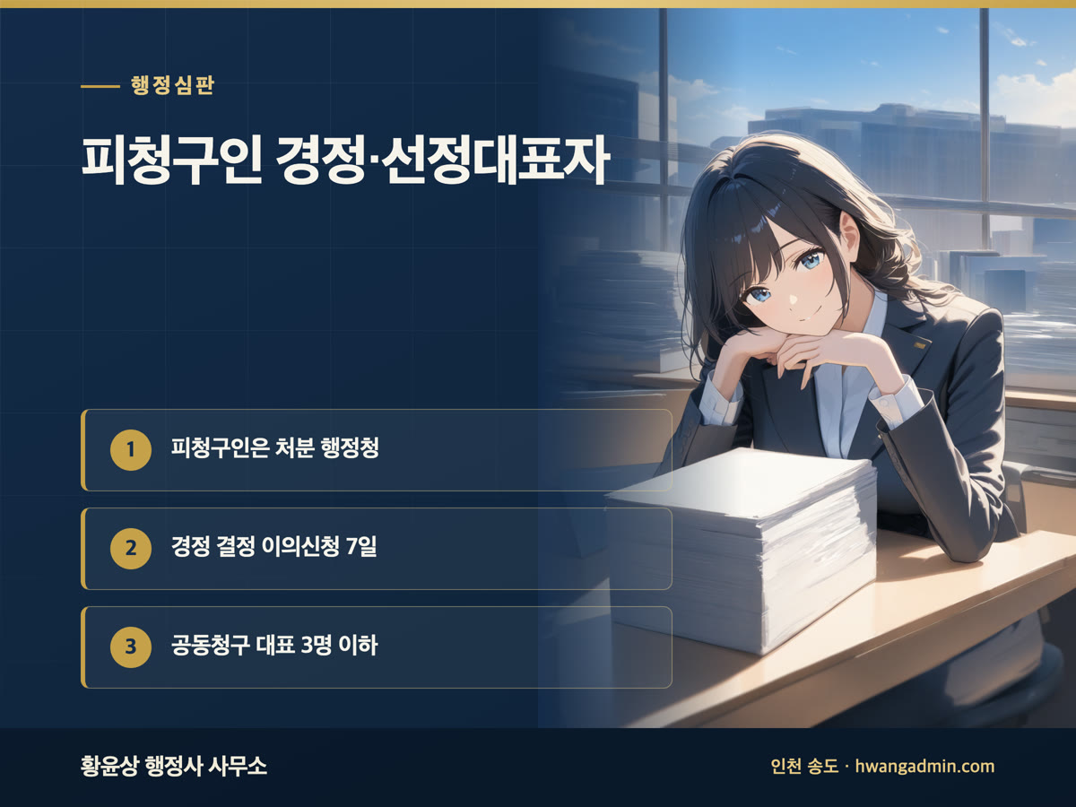 행정심판 피청구인 경정 신청 방법 안내 이미지
