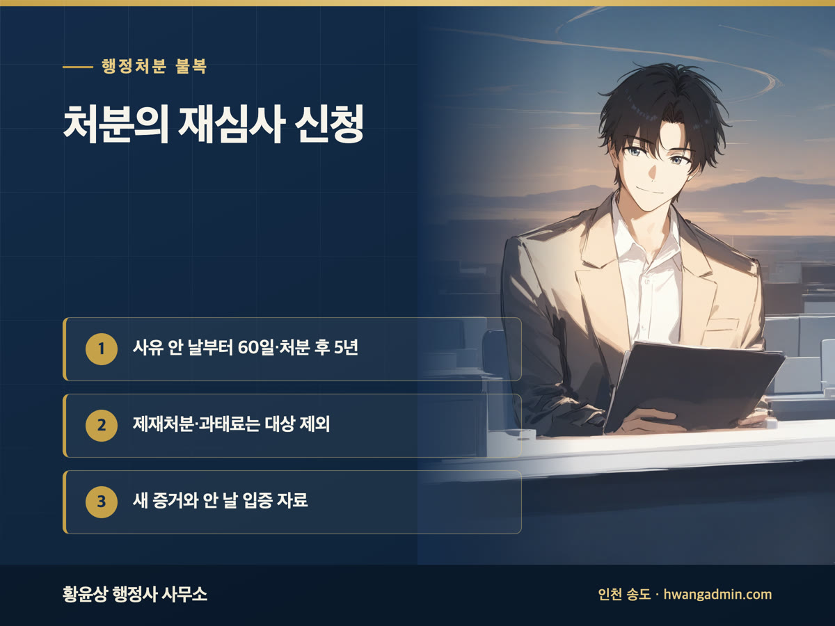 처분의 재심사 신청 안내 이미지