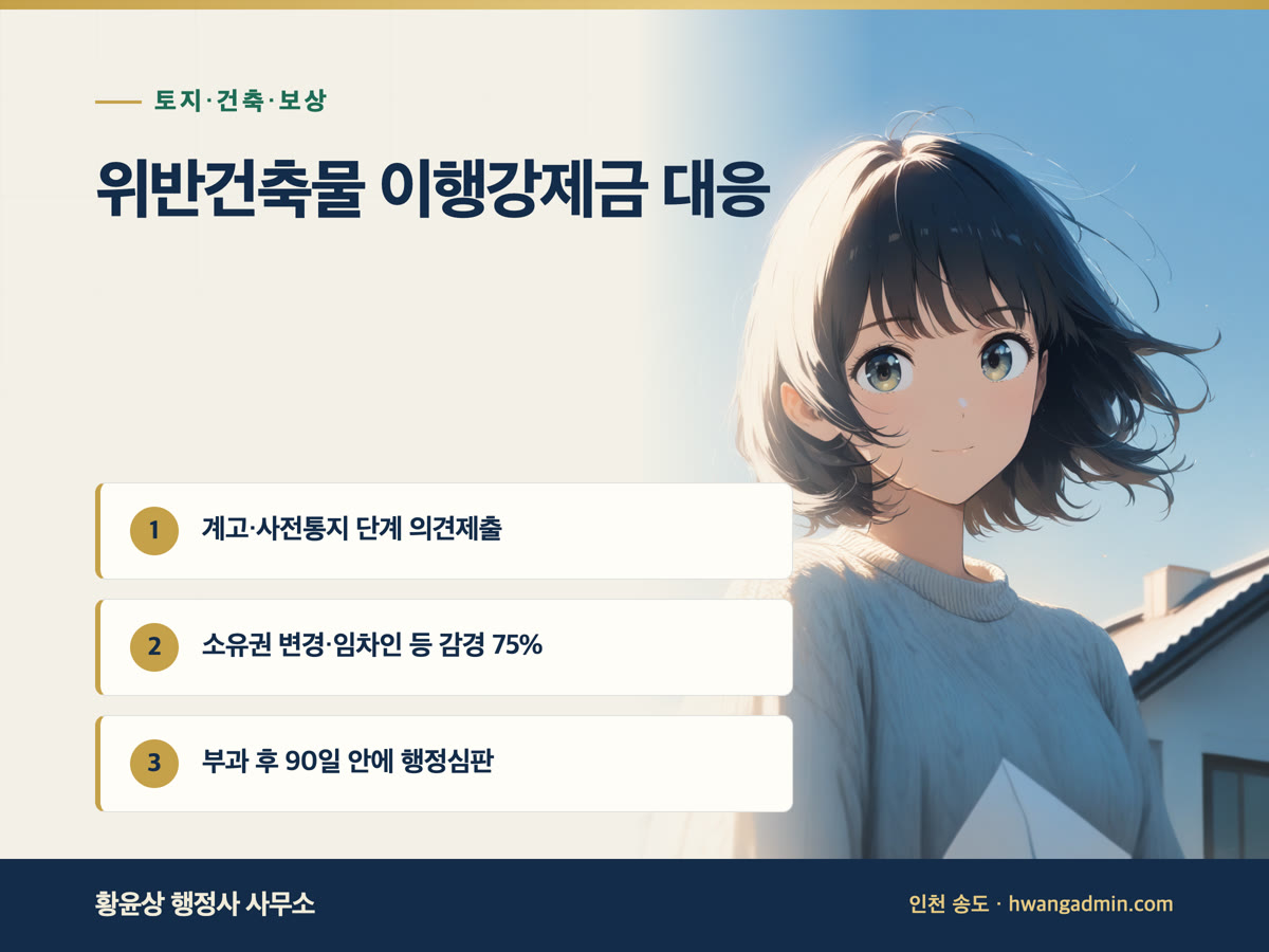 위반건축물 이행강제금 의견제출·행정심판 안내 이미지
