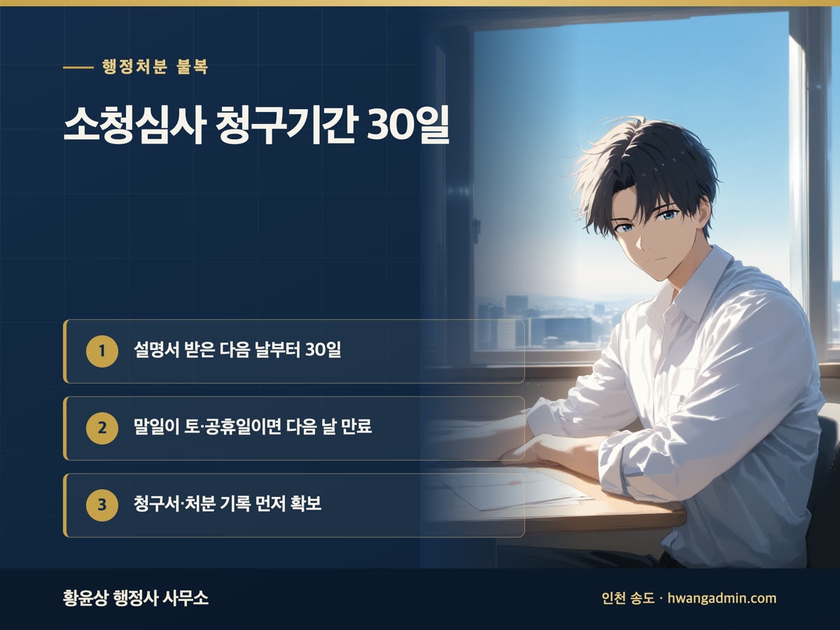 공무원 소청심사 청구기간 30일 안내 이미지