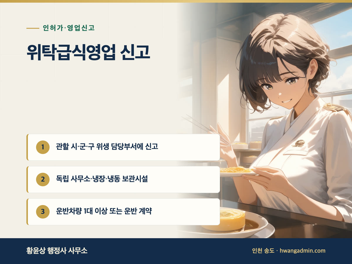 위탁급식영업 신고 방법 — 시설기준·필요서류·집단급식소 위탁계약 — 안내 이미지