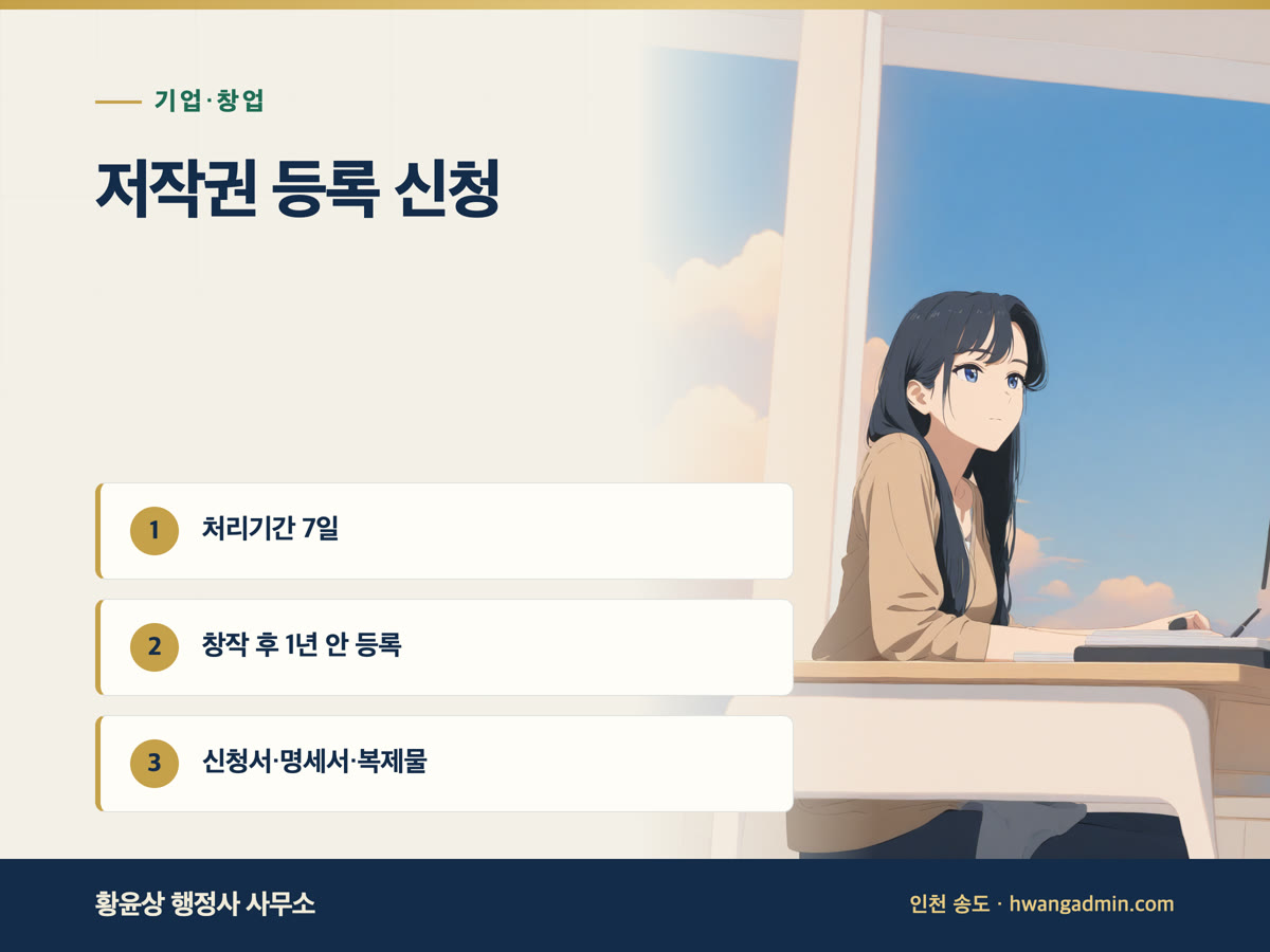 저작권 등록 신청 방법과 서류 안내 이미지