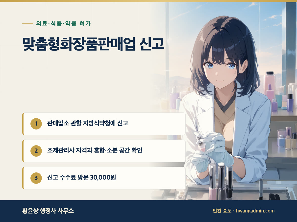 맞춤형화장품판매업 신고 방법 안내 이미지