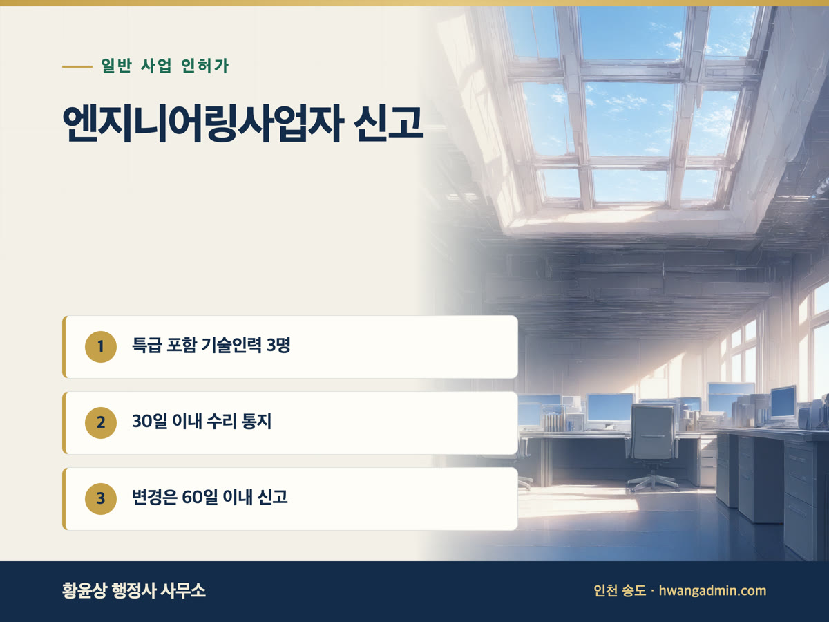 엔지니어링사업자 신고 요건 안내 이미지