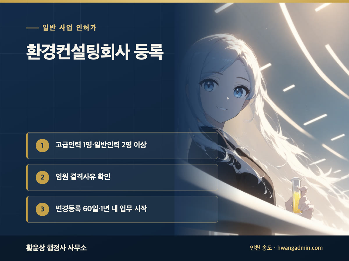 환경컨설팅회사 등록 요건 안내 이미지