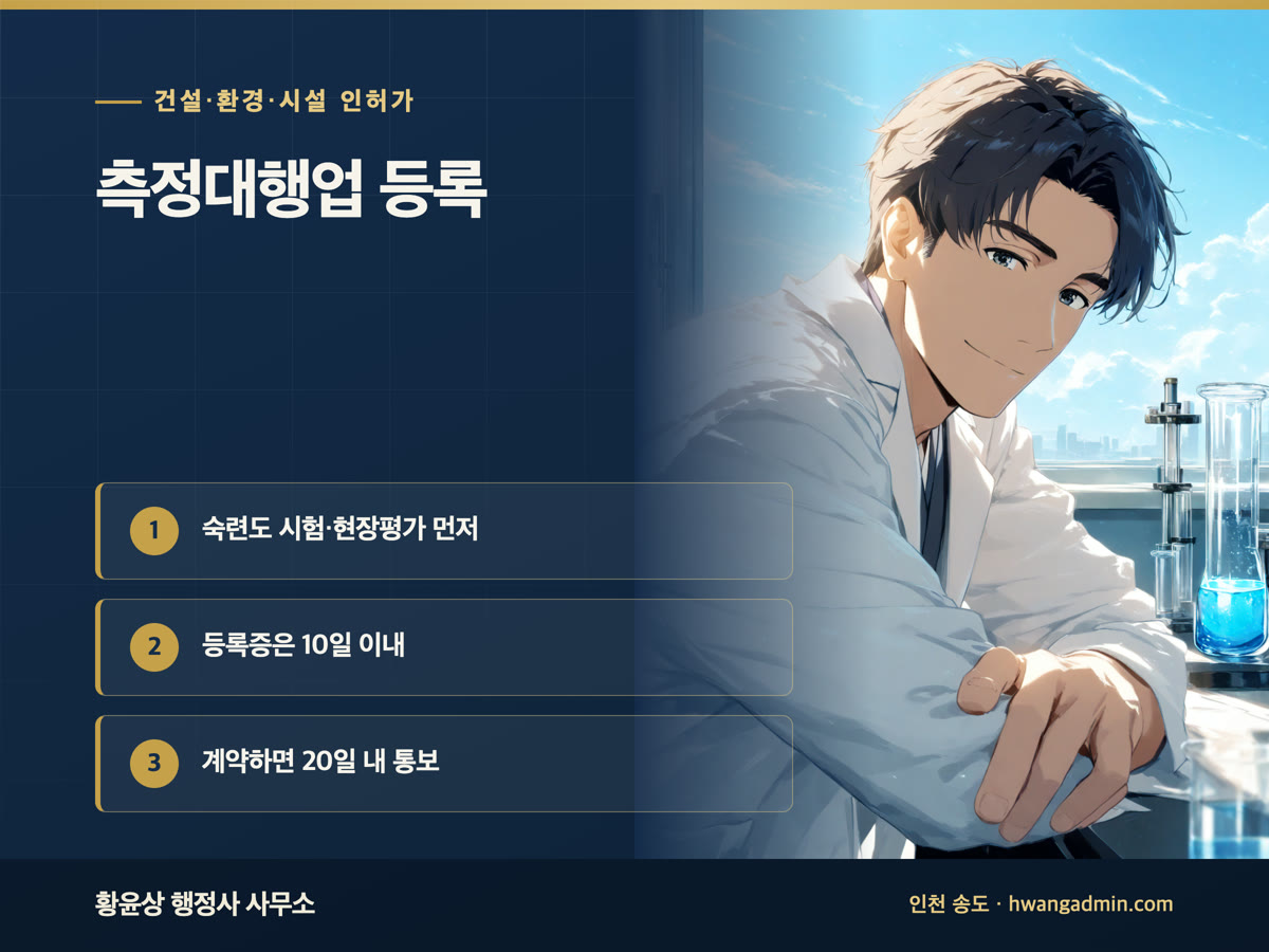 측정대행업 등록 절차 안내 이미지
