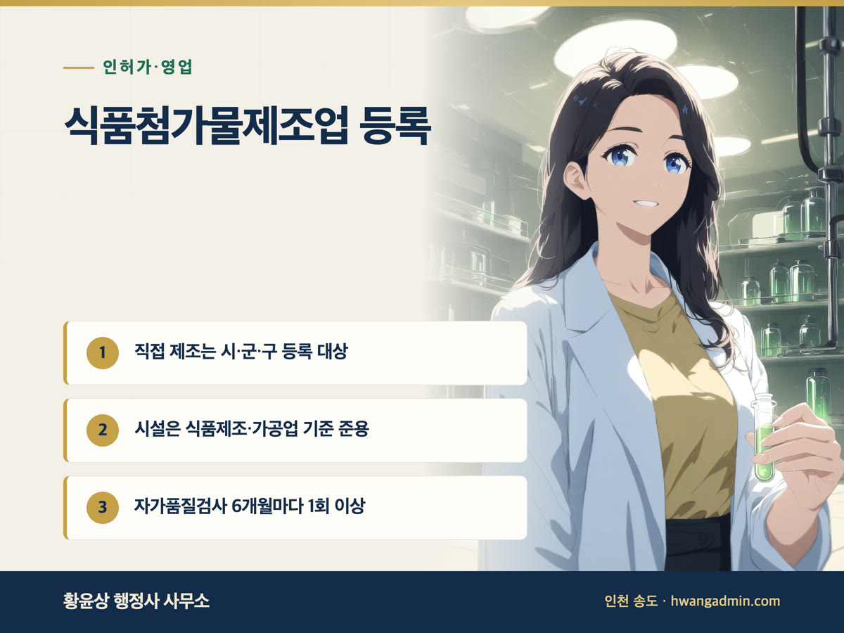 식품첨가물제조업 등록 방법 안내 이미지