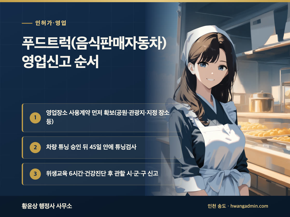 푸드트럭 영업신고 방법 안내 이미지