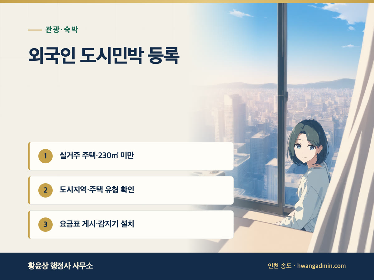 외국인관광 도시민박업 등록 방법 안내 이미지