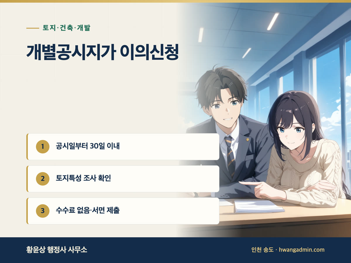 개별공시지가 이의신청 방법 안내 이미지