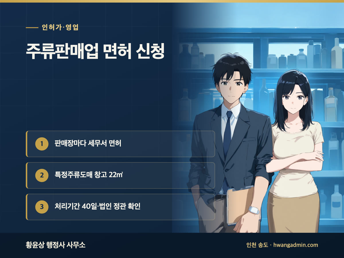 주류판매업 면허 신청 방법 안내 이미지