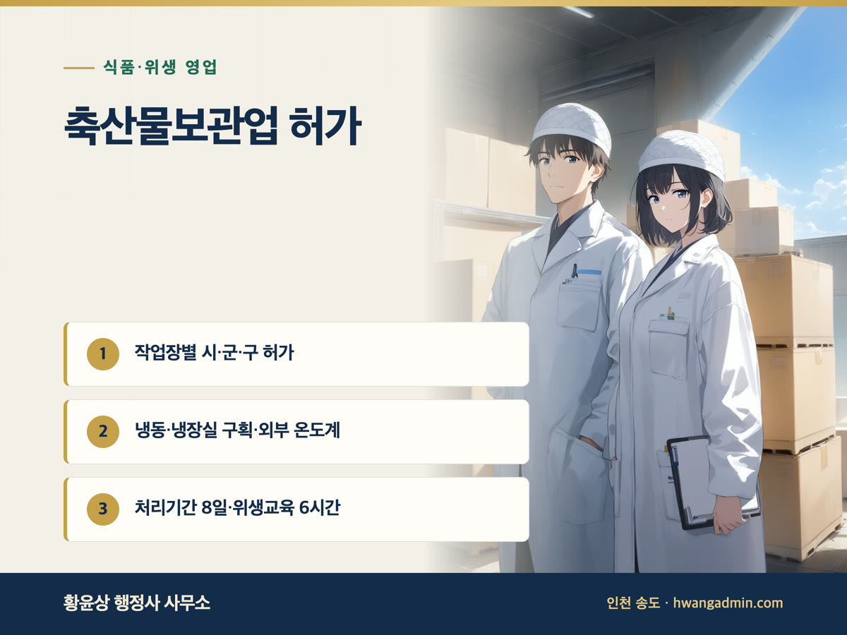 축산물보관업 허가 요건과 절차 안내 이미지