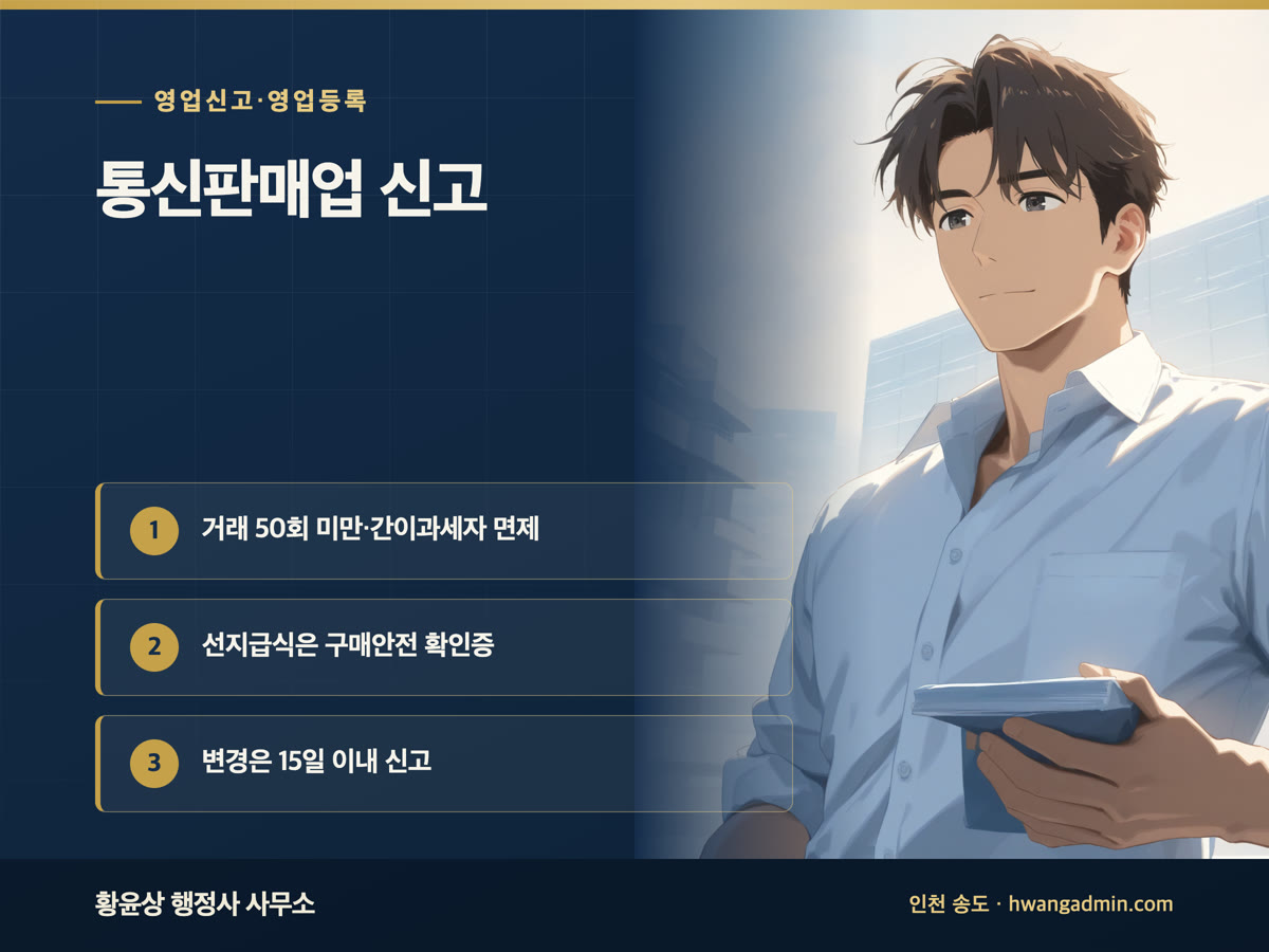 통신판매업 신고 방법 안내 이미지