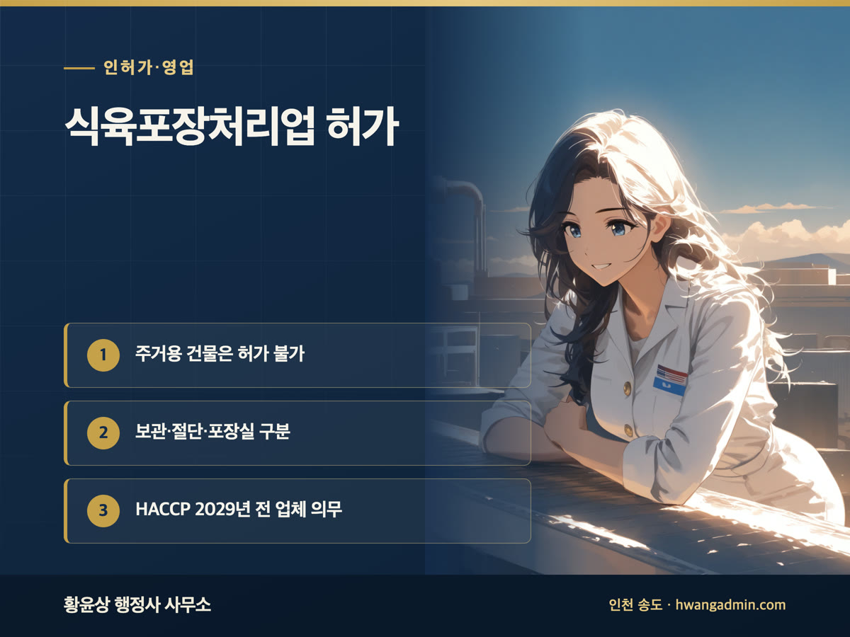식육포장처리업 허가 — 작업장 기준과 HACCP 의무화 일정 — 안내 이미지