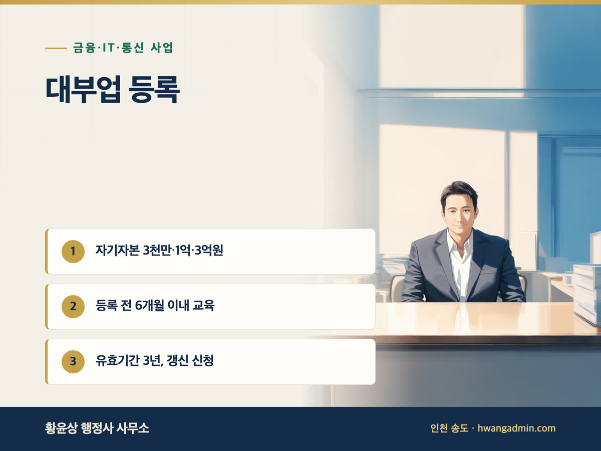 대부업 등록·변경·온라인 영업신고·광고심의 서류 작성 안내 이미지
