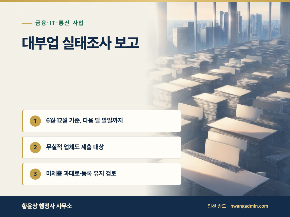 대부업 실태조사 보고서 제출 방법 안내 이미지