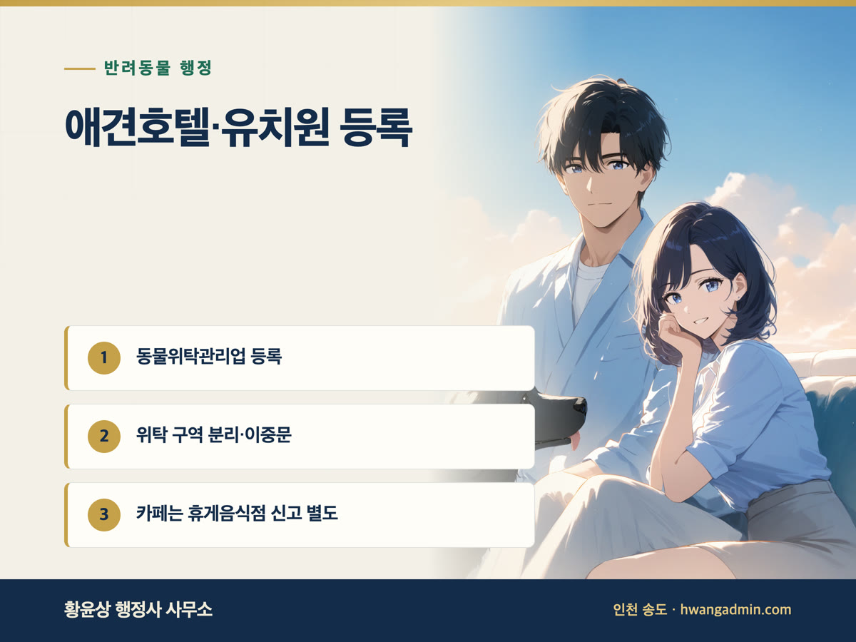 애견호텔·유치원 동물위탁관리업 등록 안내 이미지