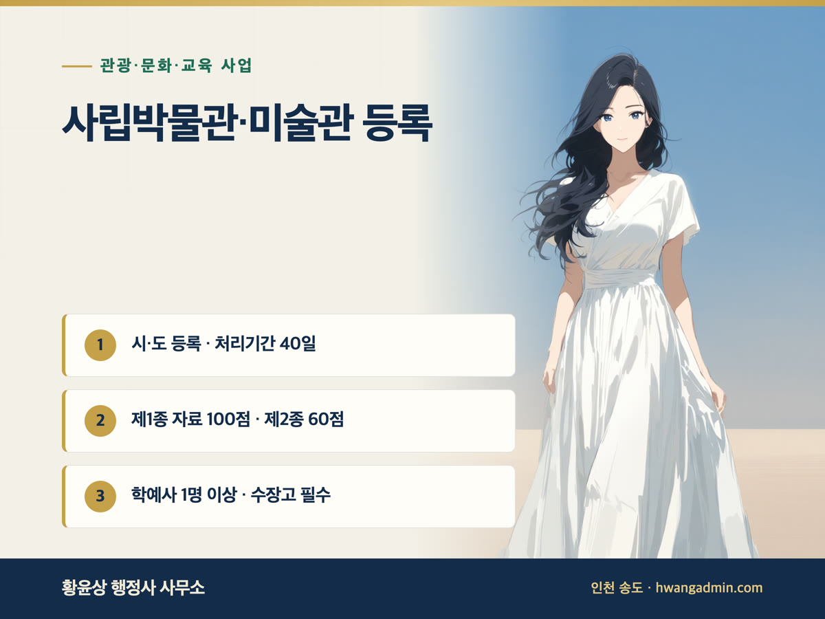 사립박물관·사립미술관 등록 절차 안내 이미지
