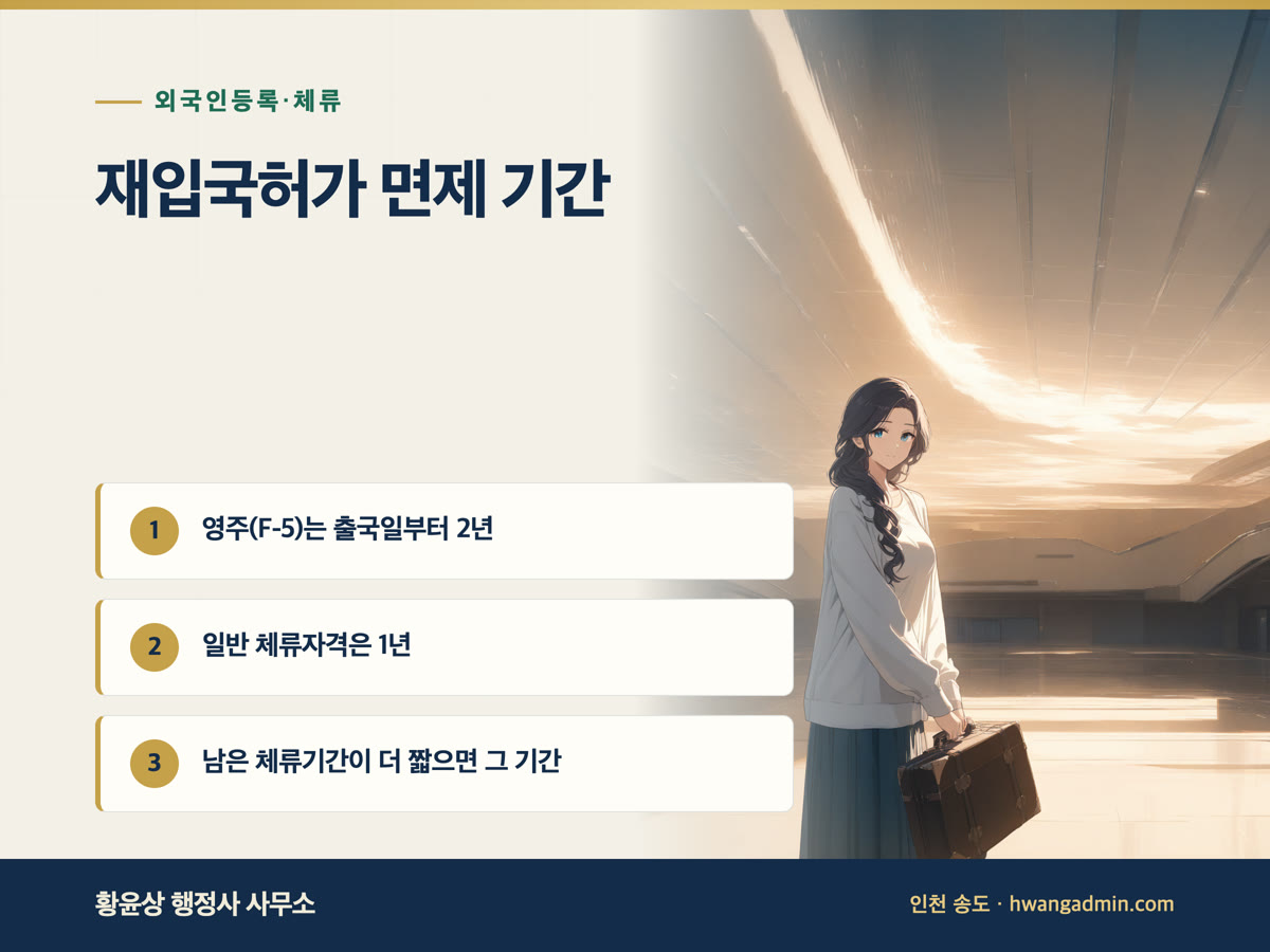 재입국허가 면제 기간 안내 이미지