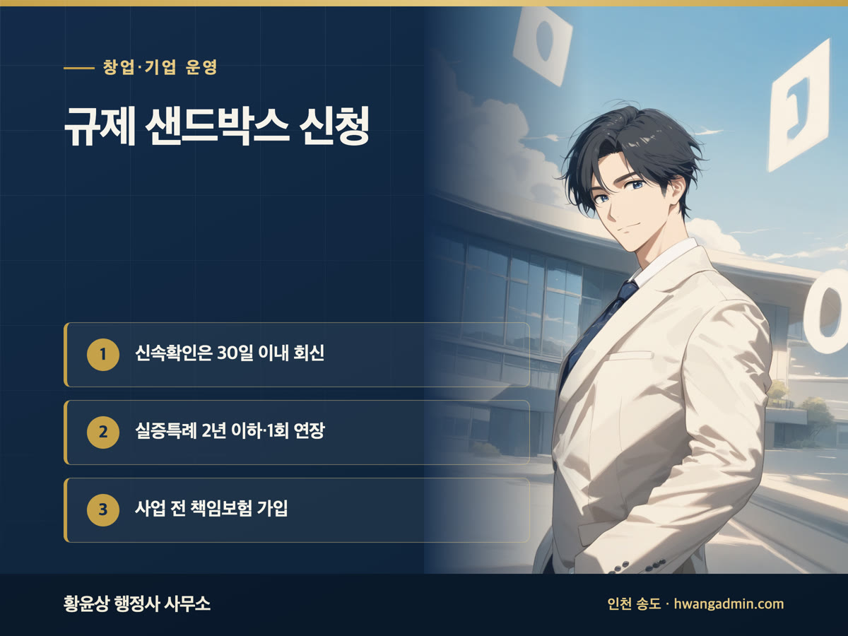 규제 샌드박스 신청 방법 안내 이미지
