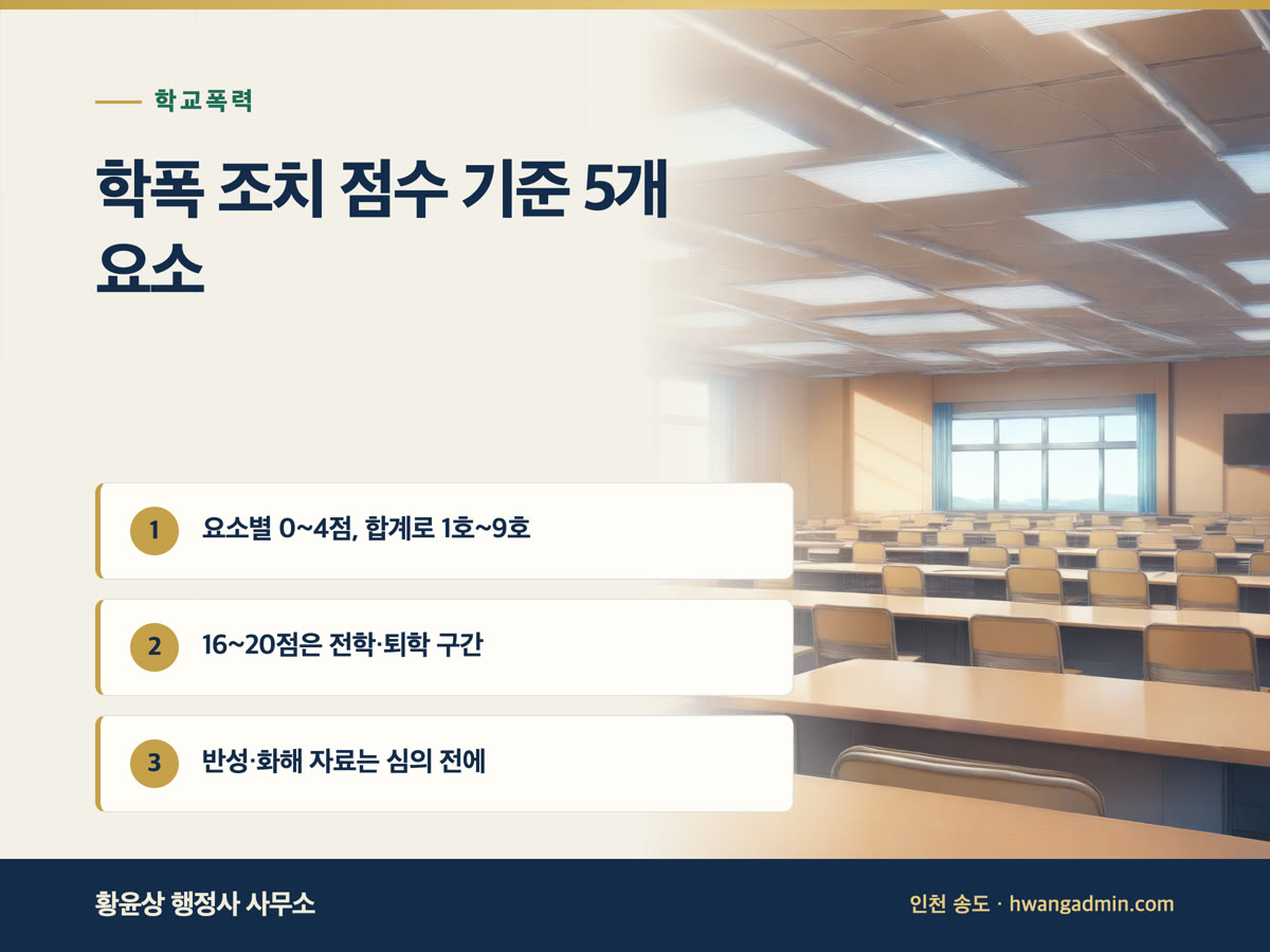학교폭력 조치 행정심판·집행정지 서류 작성 — 안내 이미지