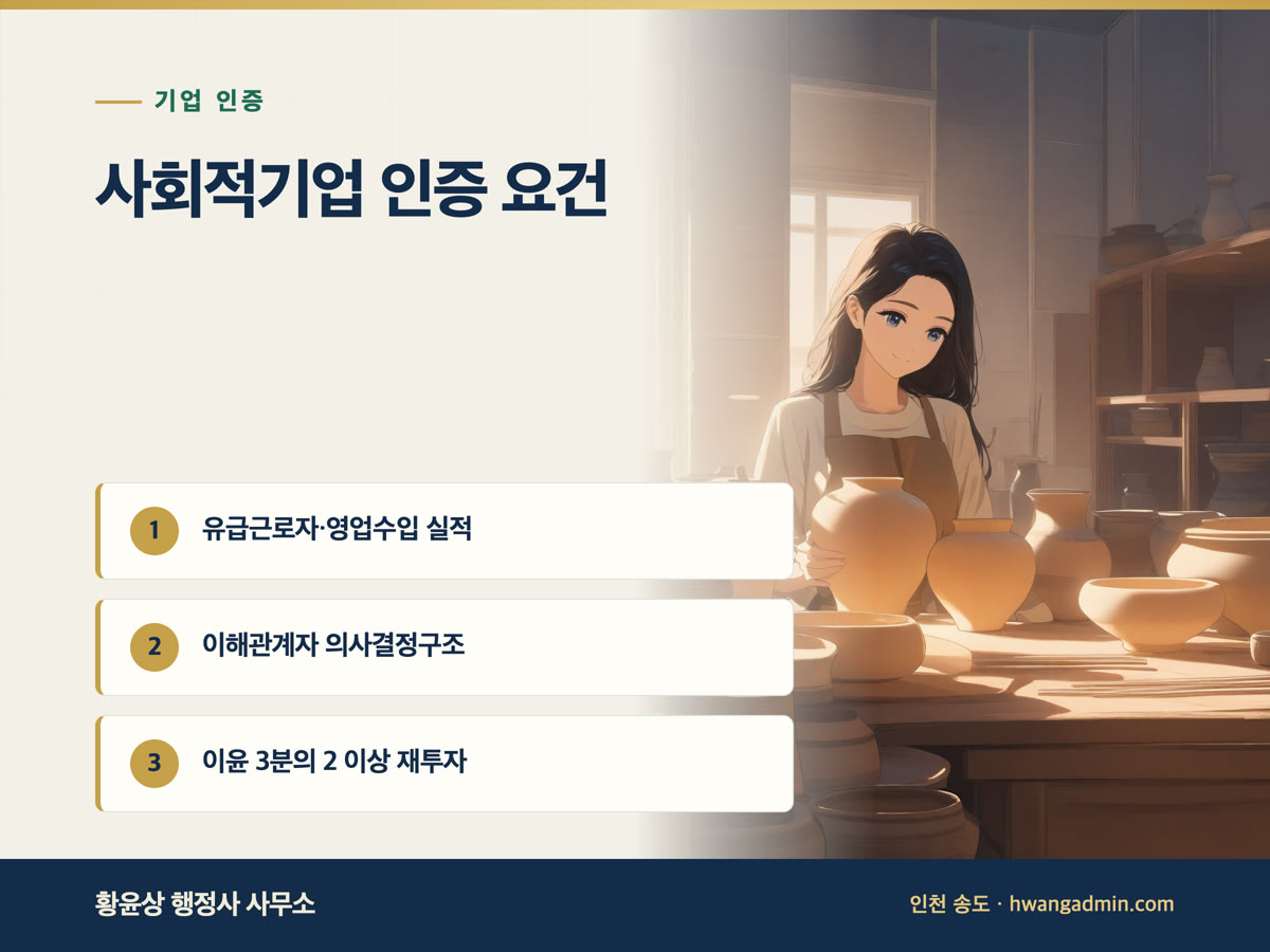 사회적기업 인증 요건과 신청 절차 — 사회적협동조합·주식회사 비교 — 안내 이미지