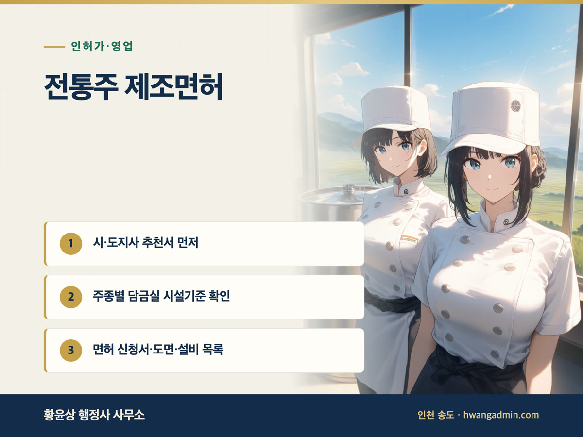전통주 제조면허 신청 방법 안내 이미지