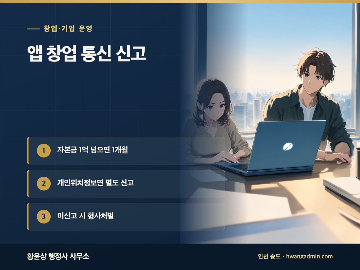 부가통신사업 신고·위치기반서비스사업 신고 안내 이미지